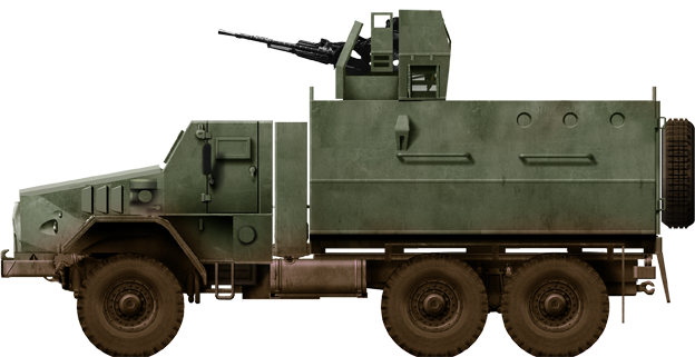 Ural 4320 converted as a FAR armored truck - Angola conflict