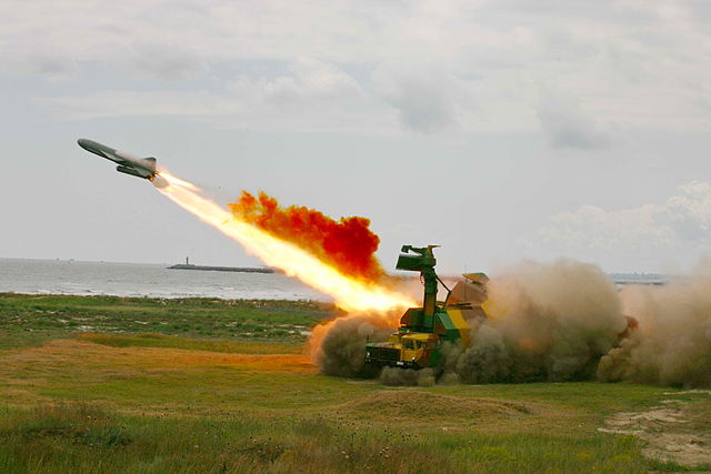 Romanian 4K51 Rubezh missile launch