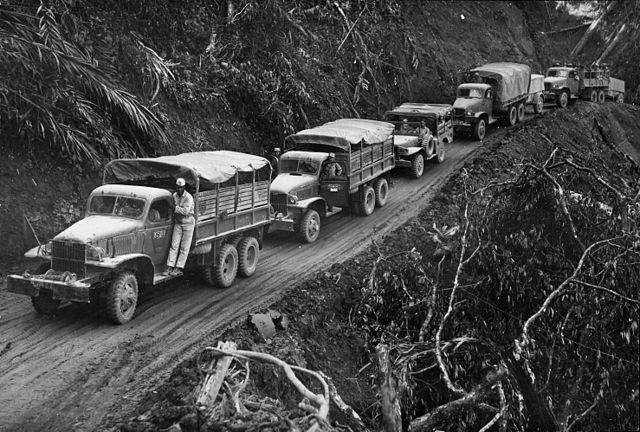 GMC-353 on the Ledo supply road, now Burma in 1945
