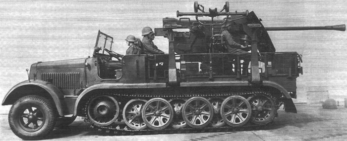 SdKfz 7 mit 5cm FLAK 41