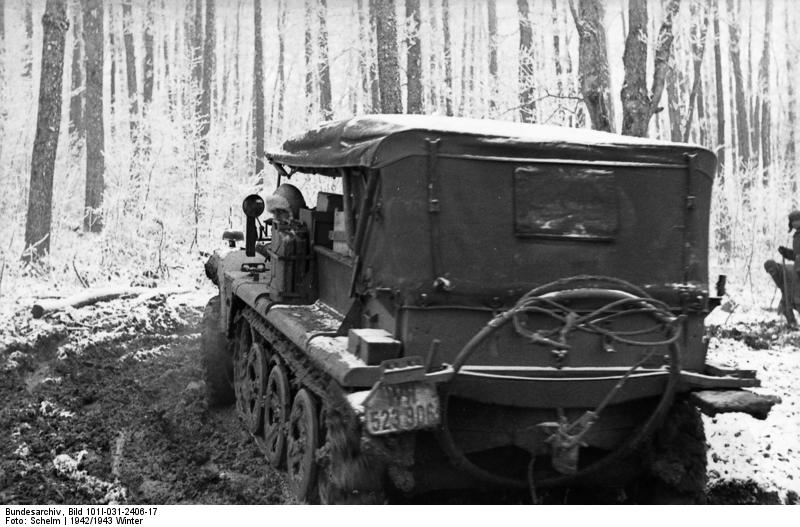 Up-armored Sdkfz10/4 in Russia, winter 41/42