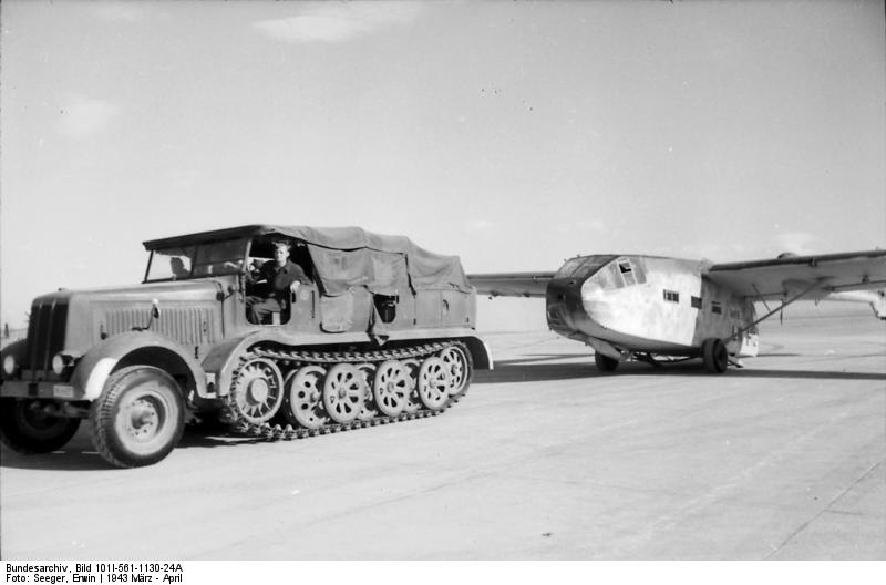 Sdkfz 8 towing a Gotha Go 242