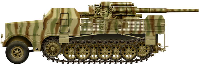 8.8 cm Flak 18/37 (Sfl.) auf Zugkraftwagen 18t (Sd.Kfz. 9)