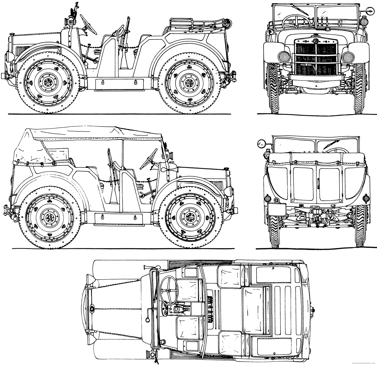 Horch 853 чертежи