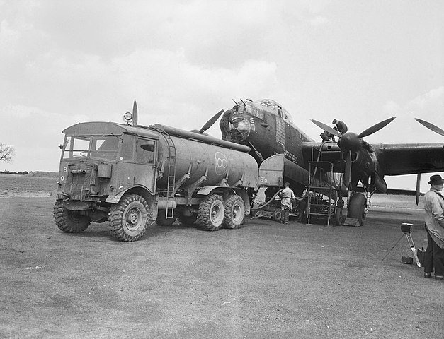 AEC 854 6x6 fueld truck at RAF Henson