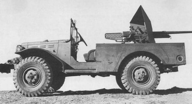 Factory-fresh, bare M6 GMC ordnance photo - Source: National Archives, From Weapons of Patton's armies, p.120