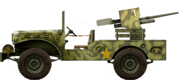 Camouflaged M6 GMC, Tunisia, winter 1942-43
