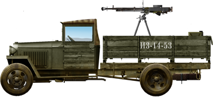 Support AA vehicle with a DsHk heavy machine gun